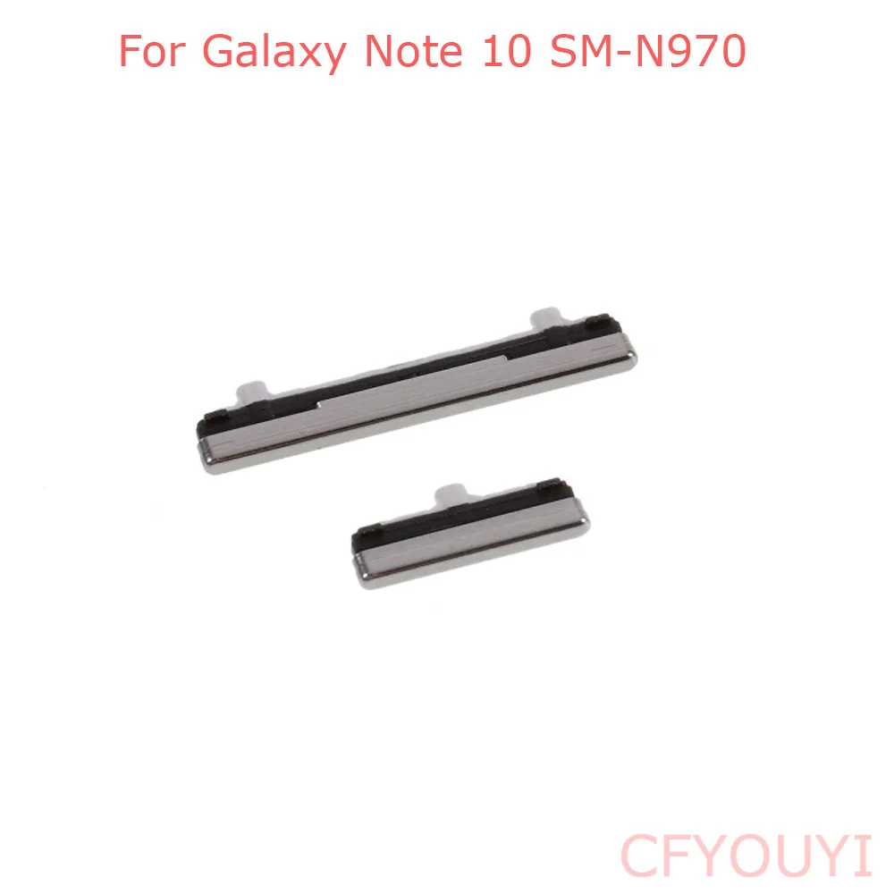 2Pcs/Set For Samsung Galaxy Note 10 N970 Side Key Power Button and Volume Buttons Replacement Part