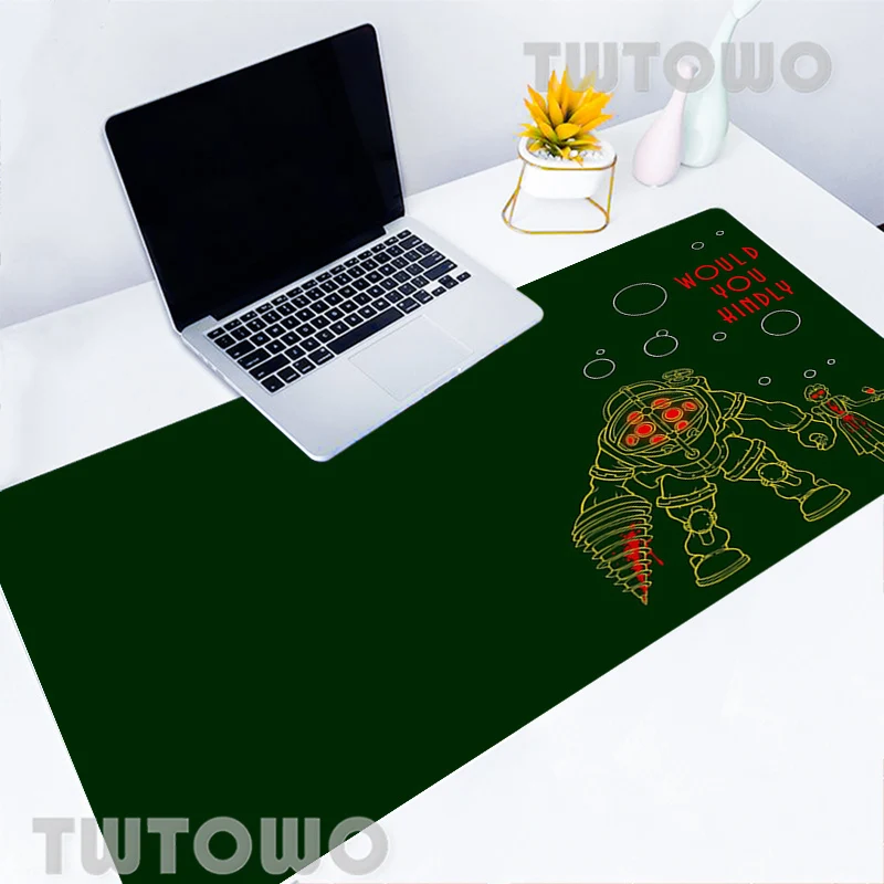 Bioshock Mouse Pad Gamer Video Games Rubber Gaming Mini Pc Gamer Large Deak Mat 900x400mm Tapis De Souris Keyboard Cool Mousepad