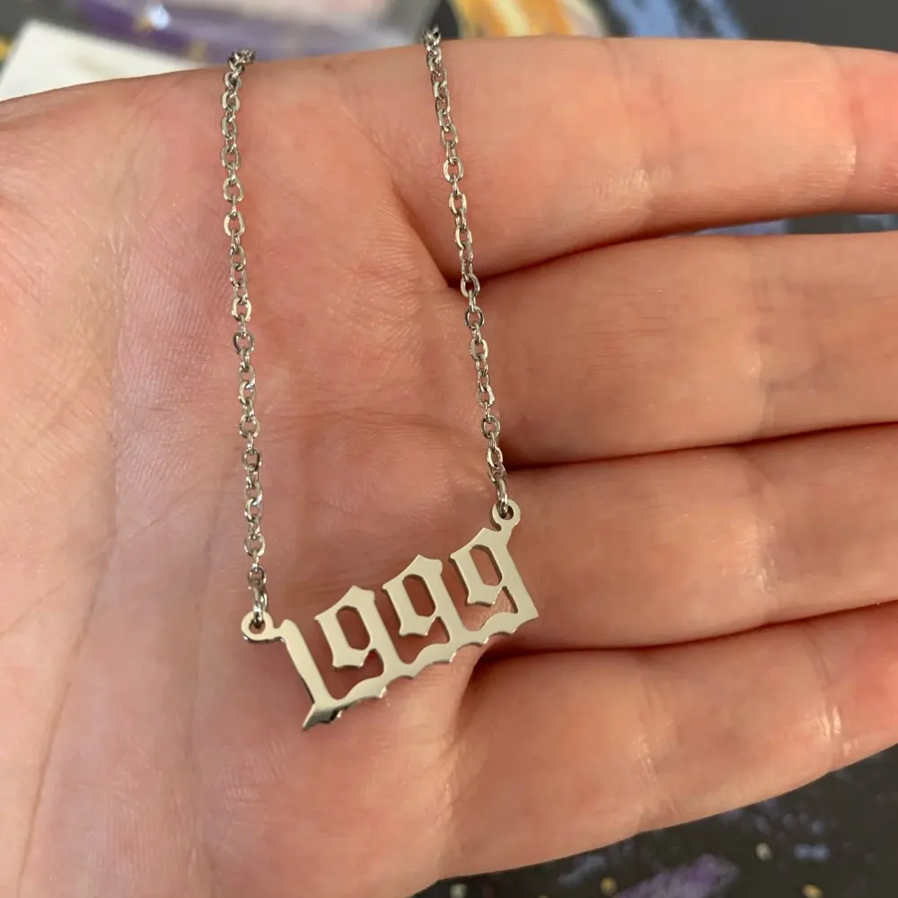 Custom Jewelry Special Date Year Number Necklaces for Women Men 1980 1989 1995 1997 1999 from 1980 to 2002 Collares