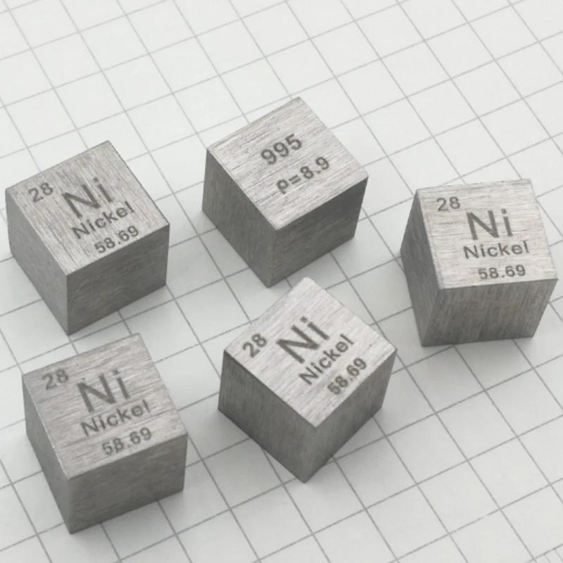 8.64g Ni  High Purity Nickel Metal Nickel Periodic Cube Element Hobby Display Collection 10*10*10mm