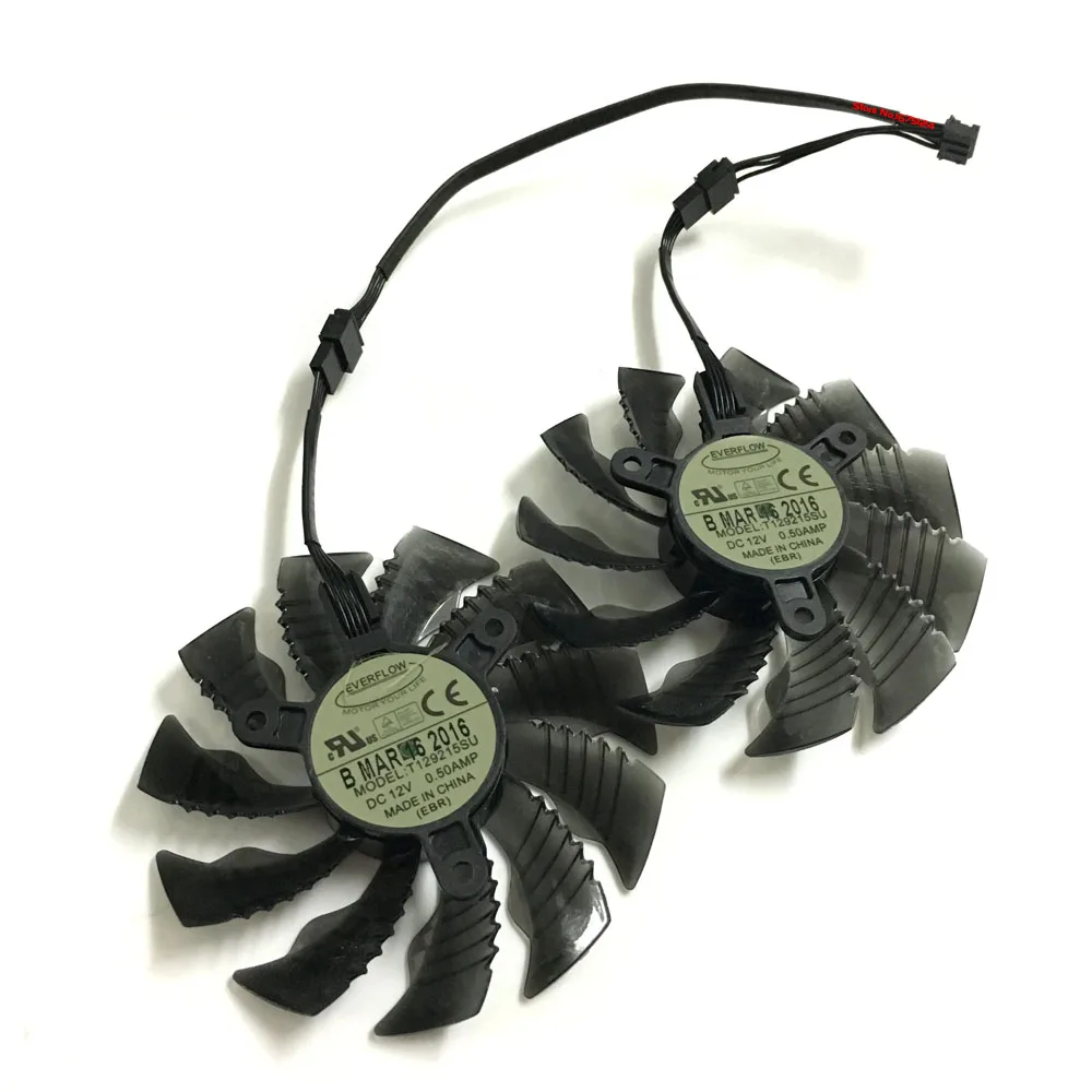 2Pcs/Set GPU Cooler Graphics Card Fans For REDEON GIGABYTE GV-R938G1 GV-R938WF2-4GD GV-R938XG1 GAMING-4GD Video VGA Replace