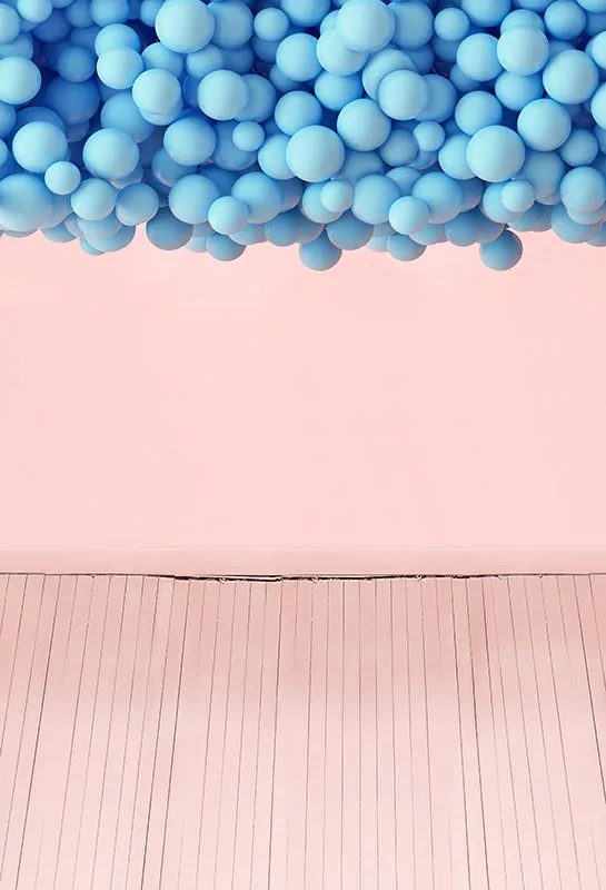 

Photophone birthday photo backgrounds vinyl blue balloon party photography backdrops for photo Studio props fotografia CM-7257