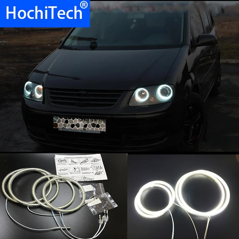 HochiTech for Volkswagen VW Touran 2004-2007 Ultra bright SMD white LED angel eyes 12V  ring kit daytime running light DRL