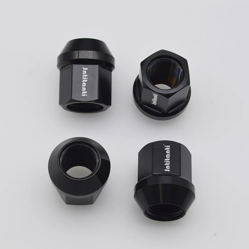 Jntitanti  Gr.5 titanium wheel nut lug nut M14*1.5*27mm M12*1.25mm M12*1.5*27mm M14*1.5*27mm