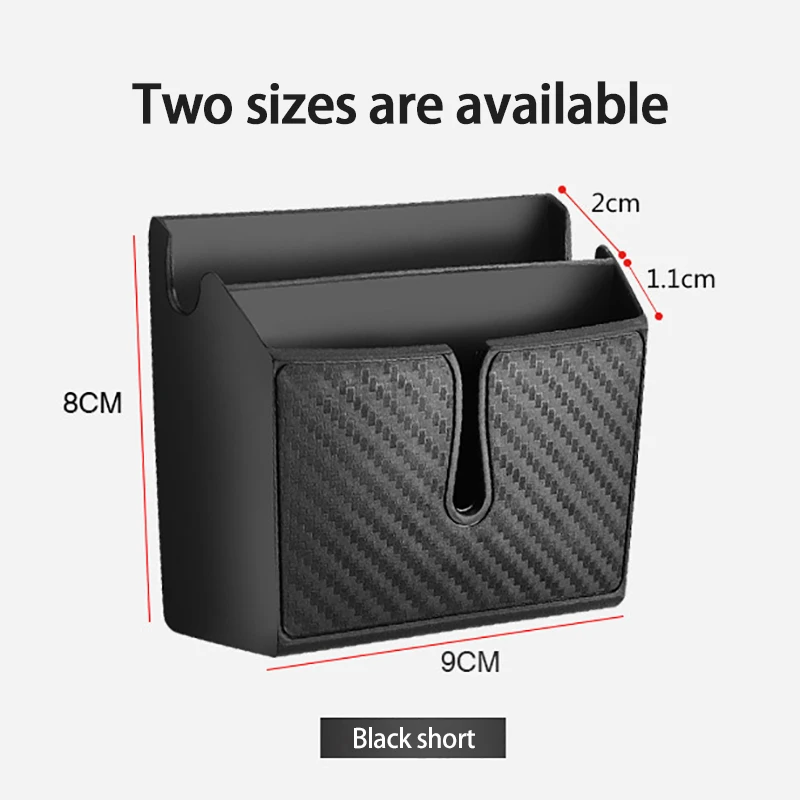 صندوق تخزين متعدد الوظائف مثبت على السيارة ، حامل هاتف محمول من طبقة مزدوجة ، منظم ذاتي اللصق ، تركيب سهل