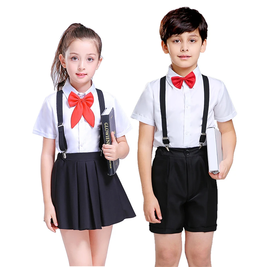 Children Japanese School Uniform Skirt for Gilrs College Chorus Stage Performance Clothing Student Korea Fashion Costumes