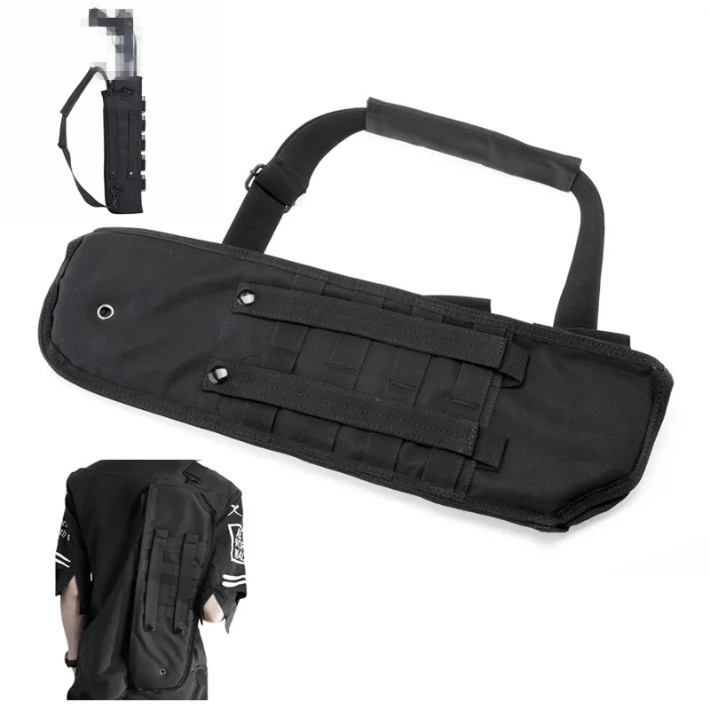 

Outdoor 19"Hunting Molle Tactical Pistol Grip Short Barrel Shotgun Scabbard Holster Bag Sling Shoulder Shotgun Rifle Padded Case