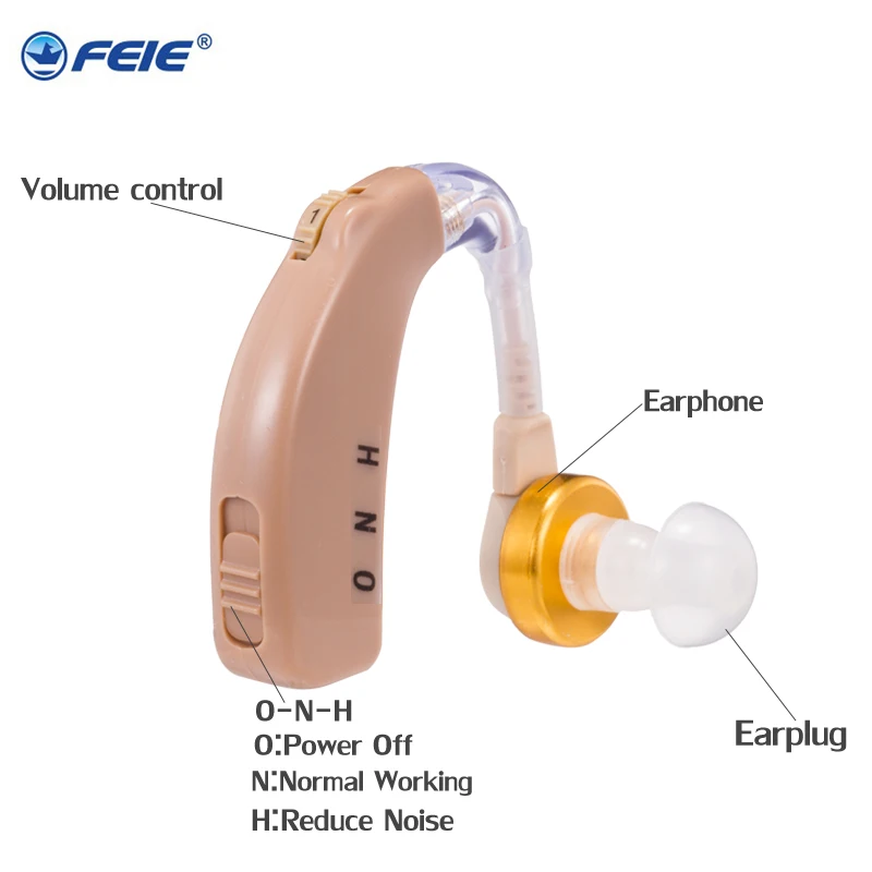 USB Rechargeable BTE Hearing Aid C-108 Innovative Item Volume Amplifeir Deaf Ear Medical Equipment Fast Shinpping