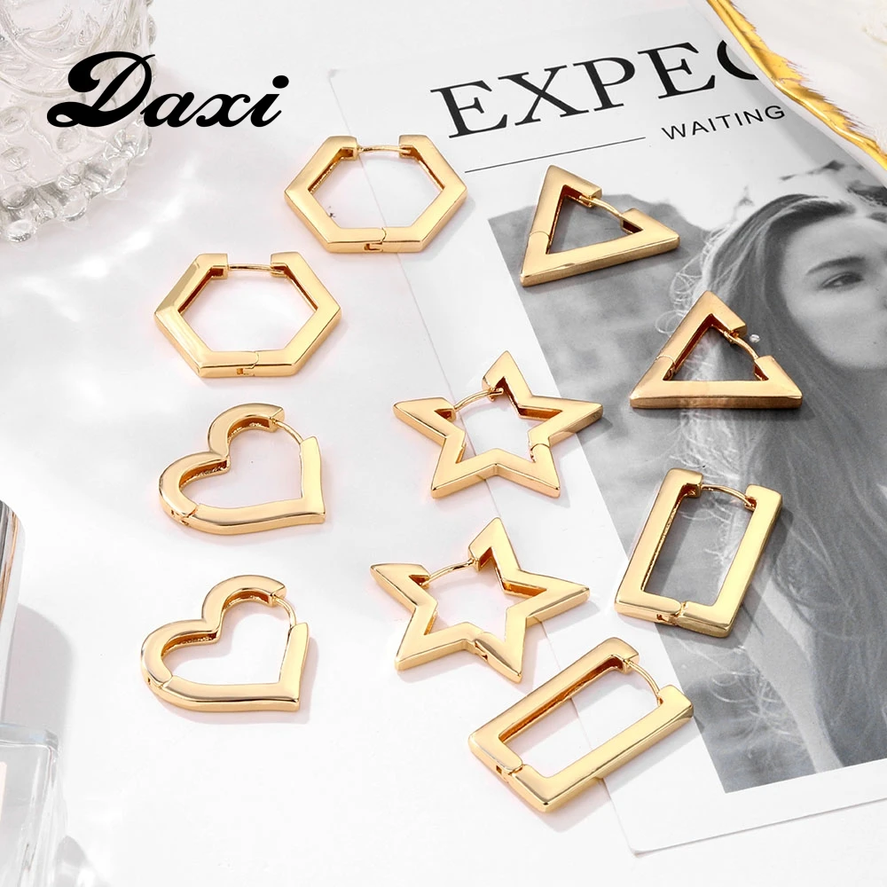DAXI Trendy Stud Ohrringe Für Frauen Erklärung Verziert Ohrring Böhmischen Geometrische Mode Han-ausgabe Charme 2020 Ohrringe