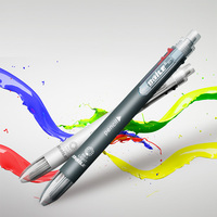 6 in 1 Multicolor Ballpoint Pen Include 5 Colors Ball Pen 1 Automatic Pencil Top Eraser for Marking Writing Office School Supply