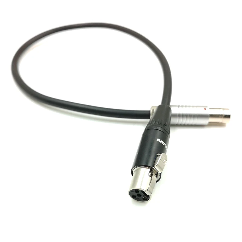 ARRI Alexa RS 3pin 12V to mini xlr 4 pin female for Tvlogic 055 056 058 Monitor power cable