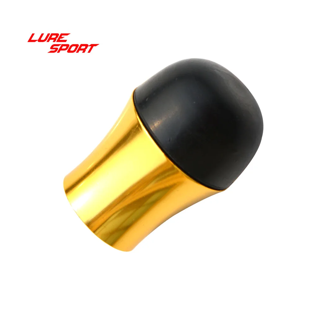 LureSport 4pcs Heavy Duty Aluminum Fighting Butt Rubber Cap Fishing Rod Building Component Fishing Pole Repair DIY Accessory