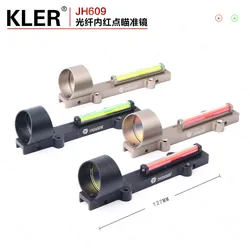 1x28 red film invisible red and green optical fiber all-metal holographic inner red dot sighting telescope