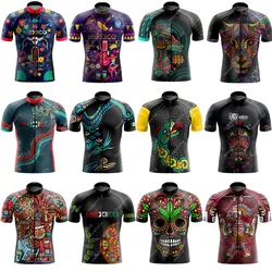 Mexico Men's Cycling Jersey Breathable Quick-Drying Cycling Equipment Short Sleeves Mountains Highway BIke Clothing