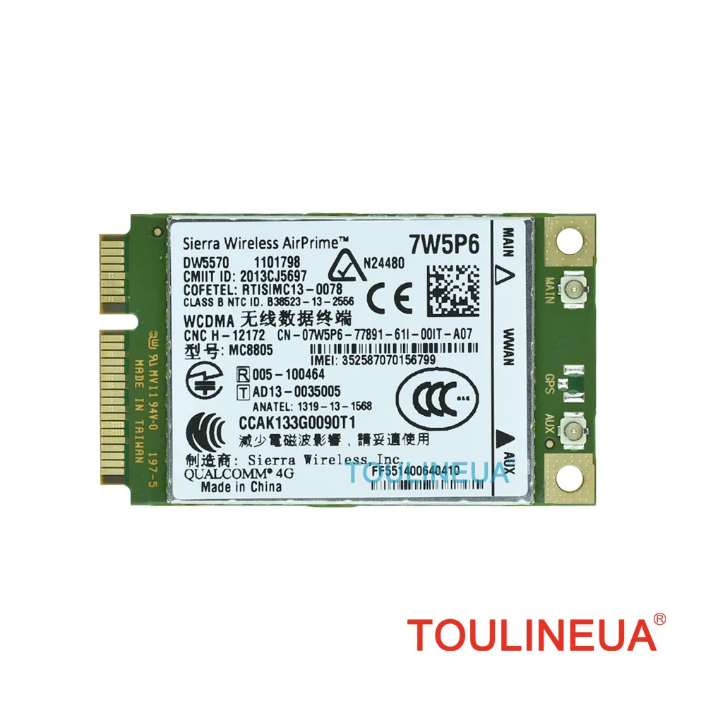 DW5570 7W5P6 Sierra MC8805 HSPA+ WWAN Broadband Mobile WWAN Network Card for E5440 E6440 E6540