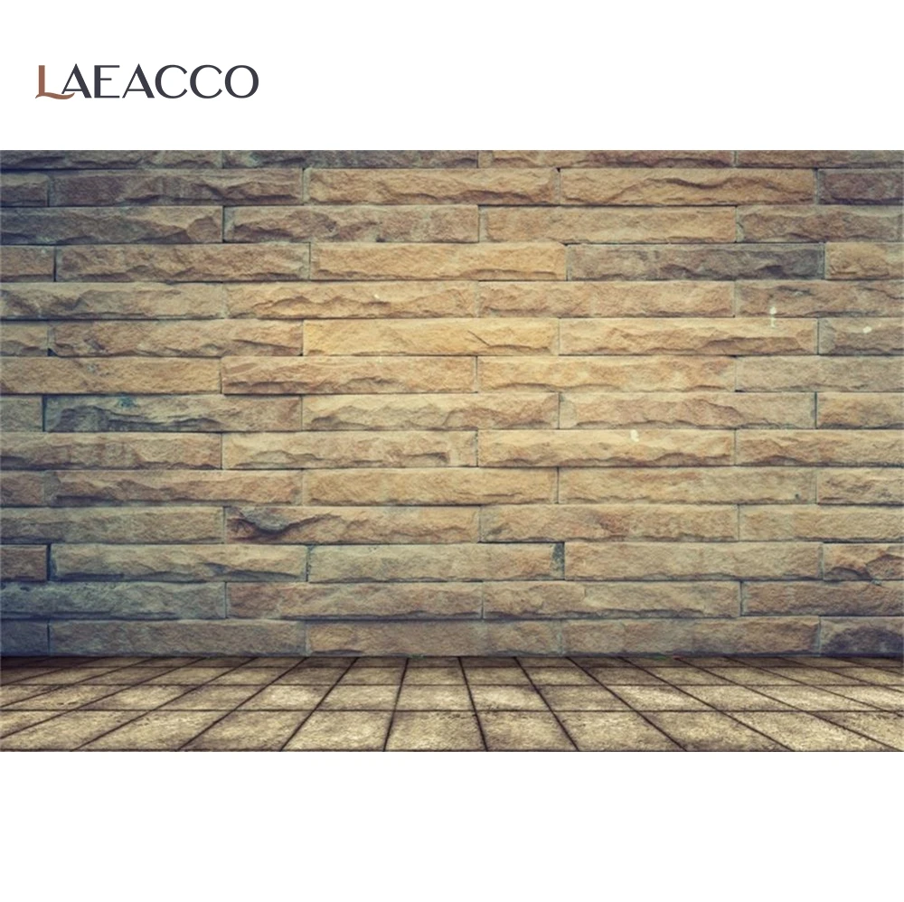 Laeacco Gạch Nền Tường Bằng Gỗ Sàn Bữa Tiệc Sinh Nhật Bé Pet Búp Bê Chân Dung Nhiếp Ảnh Backdrop Danh Bạ Hình Ảnh Studio