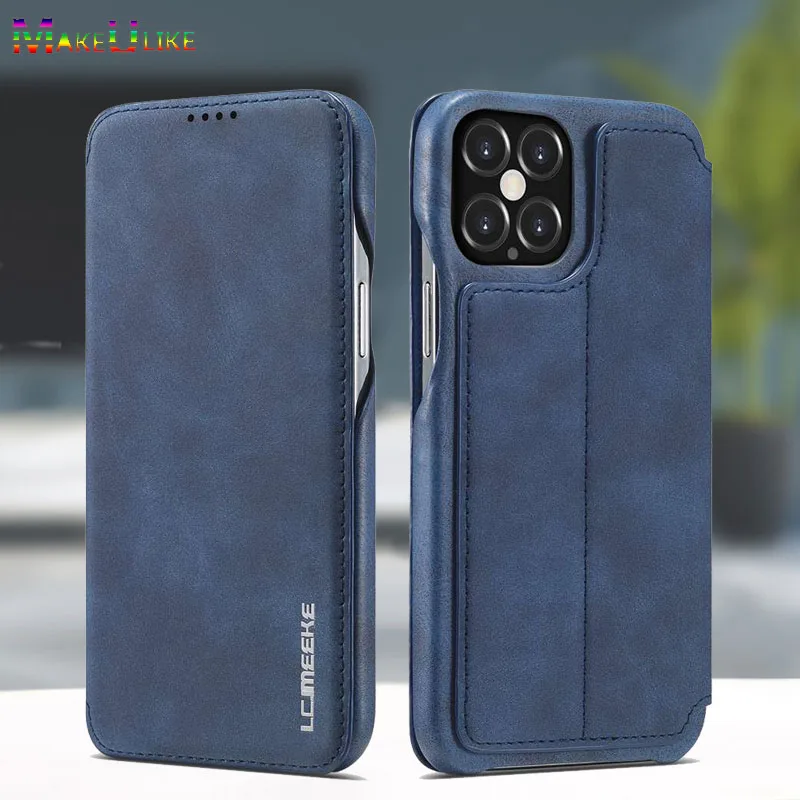 

Simple Flip Case for iPhone 11 12 13 14 15 Pro 12 13 Mini 6 6s 7 8 14 15 Plus SE 2020 X XR XS Max Leather Magnetic Wallet Cover