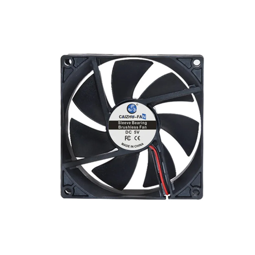 Ventilador de CPU de doble manga, cojinete de 90MM, 9CM, 9025, 9225, 90x90x25MM, CC de 5V, 12V, 24V, carcasa de ordenador, ventilador de