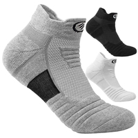 3 pairs Mens Cotton Ankle Socks Breathable Cushioning Active Trainer Sports Professional Outdoor Running Sock Size 6-11