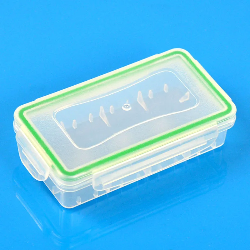 1pcs Plastic Transparent Box Portable Hard Plastic Waterproof 18650 Battery Case Holder For 2*18650 Battery 2021 New