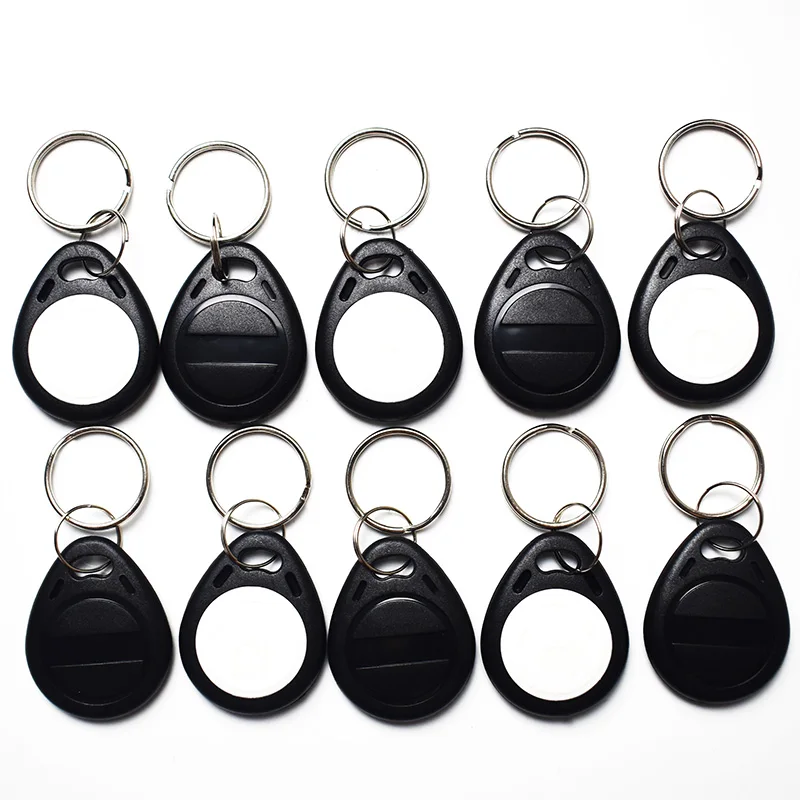 100Pcs/Lot 125Khz Proximity RFID EM4305 T5577 Smart Card Read and Rewriteable Token Tag Keyfobs Keychains Access Control