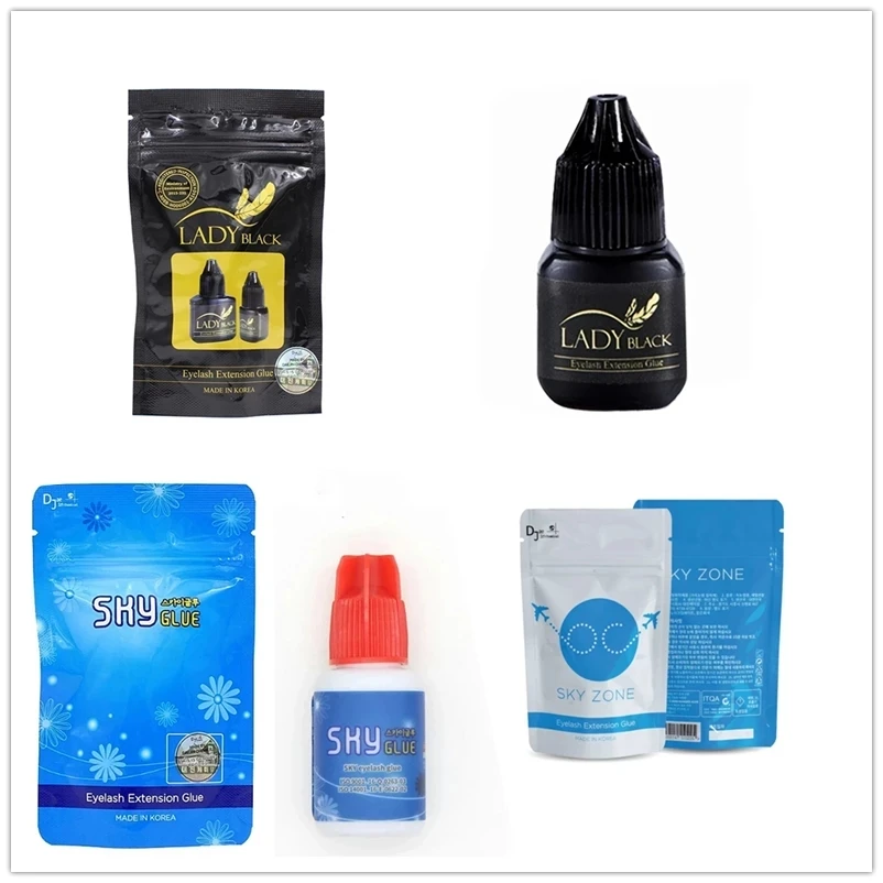 1pc Lady Black Glue Sky Glue All Series 5-10g Pro Individual Eyelashes Glue Quick Dry Eyelash Extension Adhesive Makeup Tool