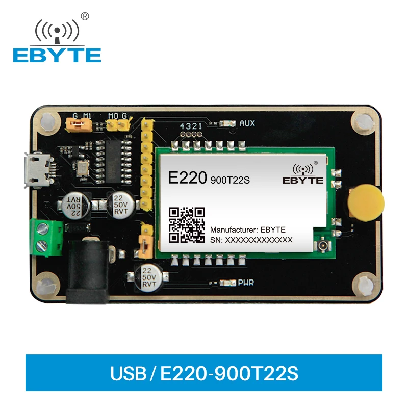 LoRa LLCC68 Test Board Module 868MHz 915MHz Test Kit USB Interface and Antenna UART Wireless Module EBYTE E220-900TBL-01