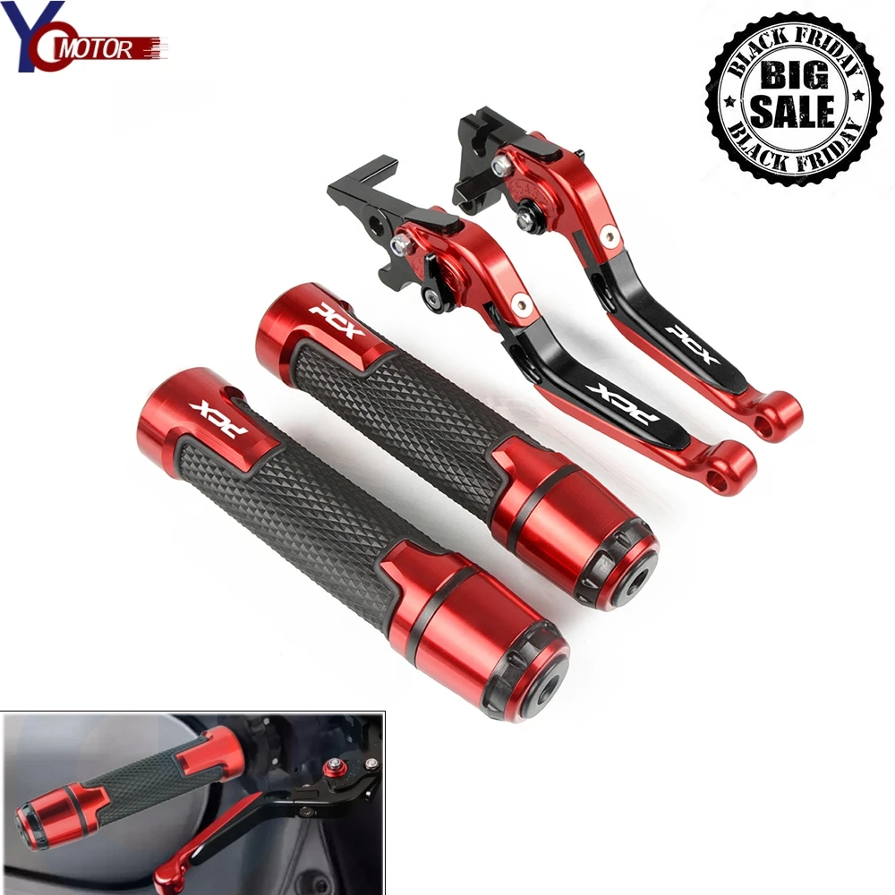 

For HONDA pcx PCX125 PCX150 All Year CNC Motorcycle Adjustable Folding Brake Clutch Lever and Handle Grips CX125 PCX150 Handbar