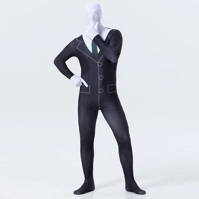 ฮาโลวีน Carnival Party น่ากลัว Ghost Cosplay เครื่องแต่งกายผู้ใหญ่สยองขวัญ Funny Zentai Zombie Jumpsuits Bodysuit Dress Up C36M281