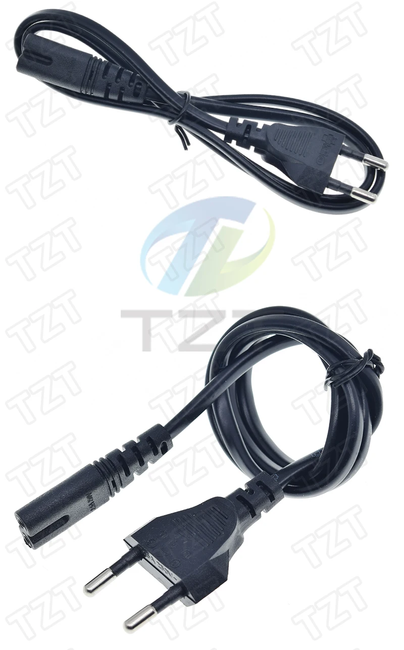 1/3 Stück Universelles 0,5m EU-Standard auf Figure 8 C7 2-Pin-Stecker AC-Stromkabel, Neu, Hohe Qualität, 250V – Detail 2