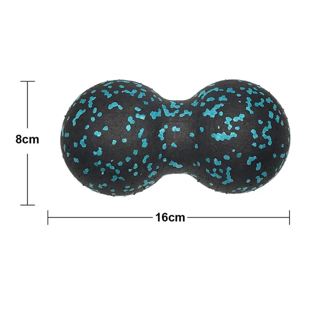 16*8CM Massage Ball Double Lacrosse Ball Mobility EPP Peanut Ball for Self-Myofascial Release Deep Tissue Massage Tool