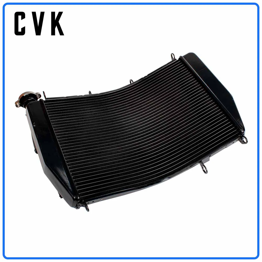 CVK Motorcycle Radiator Cooler Cooling Water Tank for Kawasaki ZX-9R 2000 2001 2002 2003 ZX9R 00 01 02 03 Aluminium ZX900 ZX900F