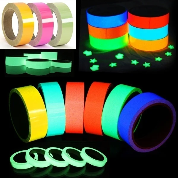 Glow In The Dark Luminous Fluorescent Night Self-adhesive Safety Sticker Tape Warning Security Stage Home Party Decoration Tapes - Detail 1