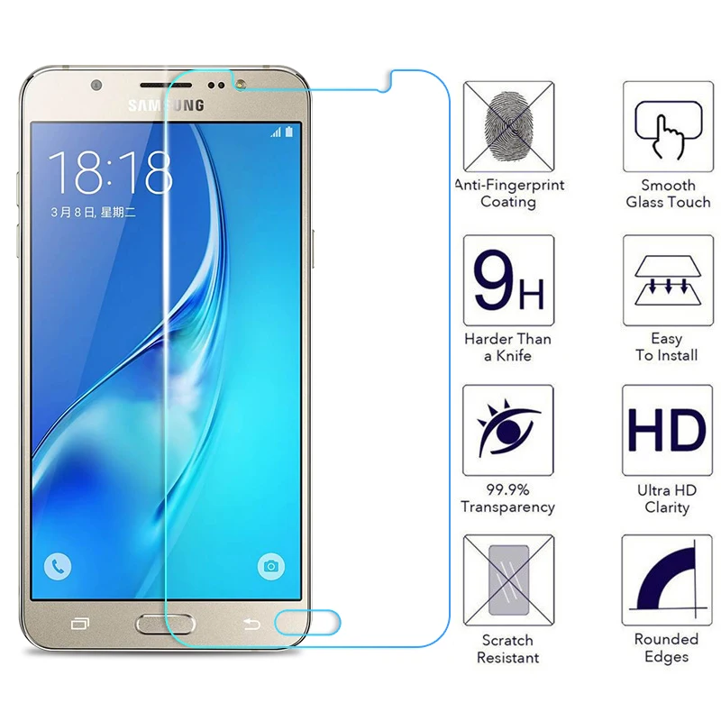 9H HD Tempered Glass on the for Samsung Galaxy J3 J5 J7 2017 2016 J5 J7 J2 Prime Pro 2018 Screen Protector Film Protection Glass