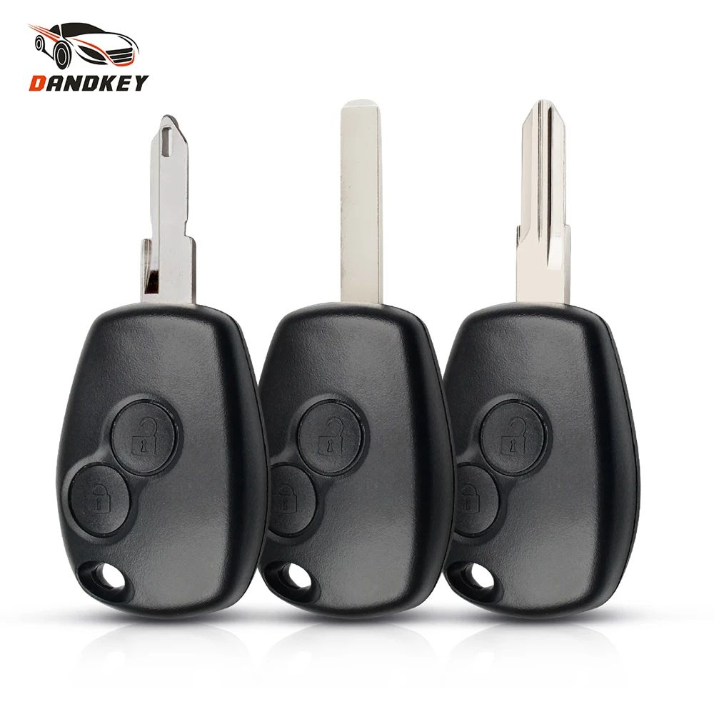 

Чехол Dandkey для автомобильного ключа с 2 кнопками, чехол для Renault Megane Modus Espace Laguna Duster Logan Clio плоскости ALMERA, 10 шт.