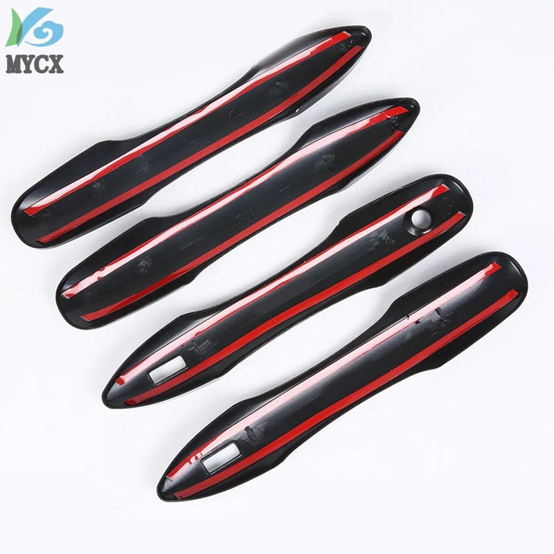 

Carbon Fiber Chrome for Toyota Camry XV 70 2018 2019 2020 Door Smart Handle Cover Decoration ABS Anti-collision Accessories