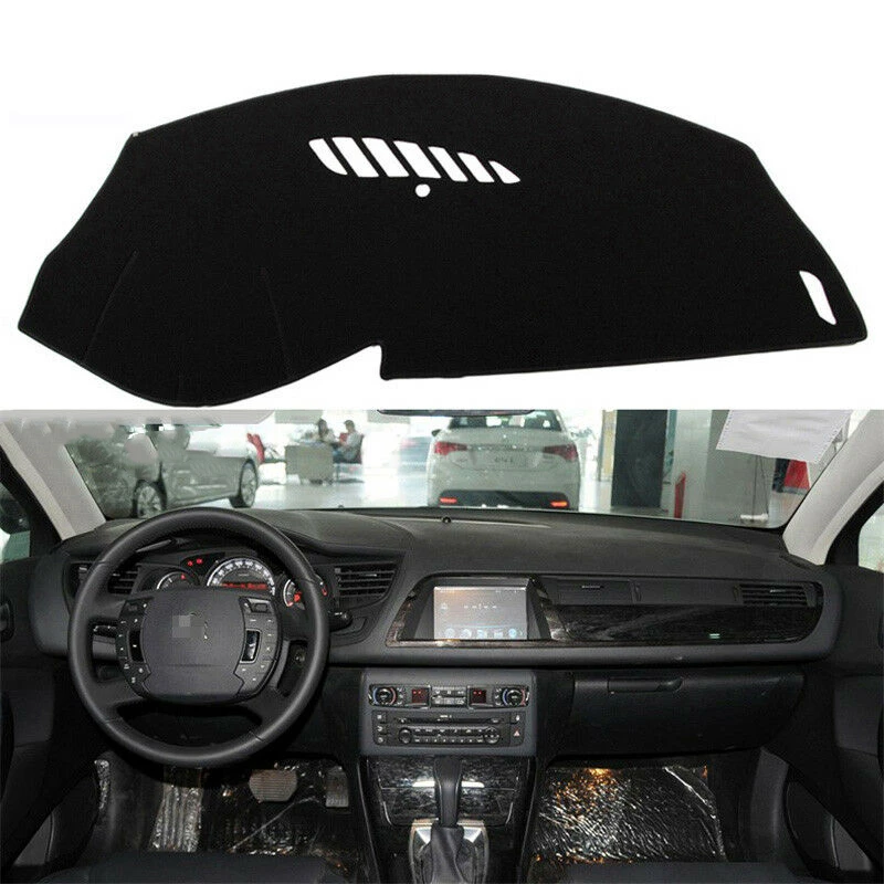 

For Citroen C5 2010-2016 Dashboard Cover Non Slip Dash Board Heat Proof Mat Black Front Panel Sun Shade Carpet Pad Shield Strip