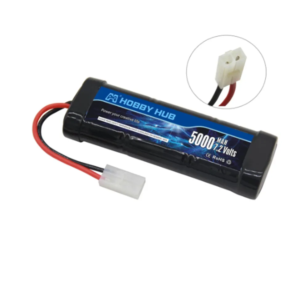 7.2V 5000mAh Ni-MH SC battery and 7.2v charger for RC toys tank car Airplane Helicopter With Tamiya Connectors 7.2 v battery