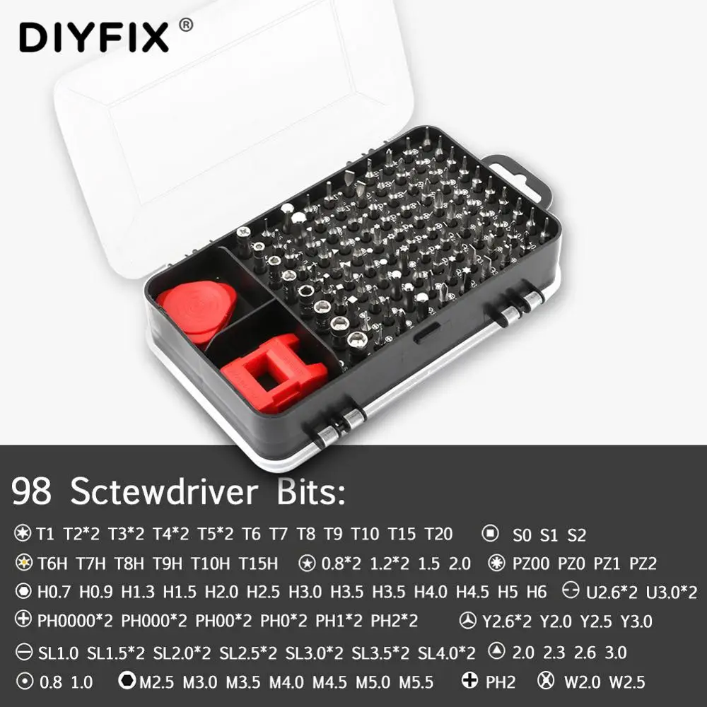 112 in 1 Precision Magnetic Screwdriver Set for iPhone Samsung xiaomi Phone Tablet Watch Disassemble Repair Hand Tools Kit