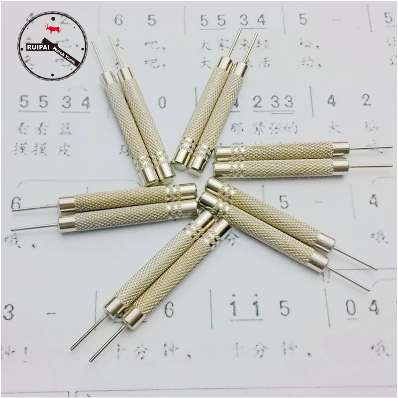 4pcs/lot 0.7mm 0.8mm 0.9mm 1.0mm Heavy duty Watch Strap Link pin Removal Tool Watchband Puncher Pins Watch Tool Kit