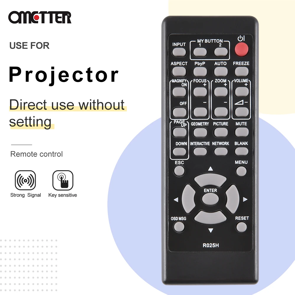 Brand New R025H para Hitachi Projetor Controle Remoto CP-X5555 CP-X5550 CP-WX5505 CP-EW5001WN CP-EX3051WN LP-AW4001 LP-AW3