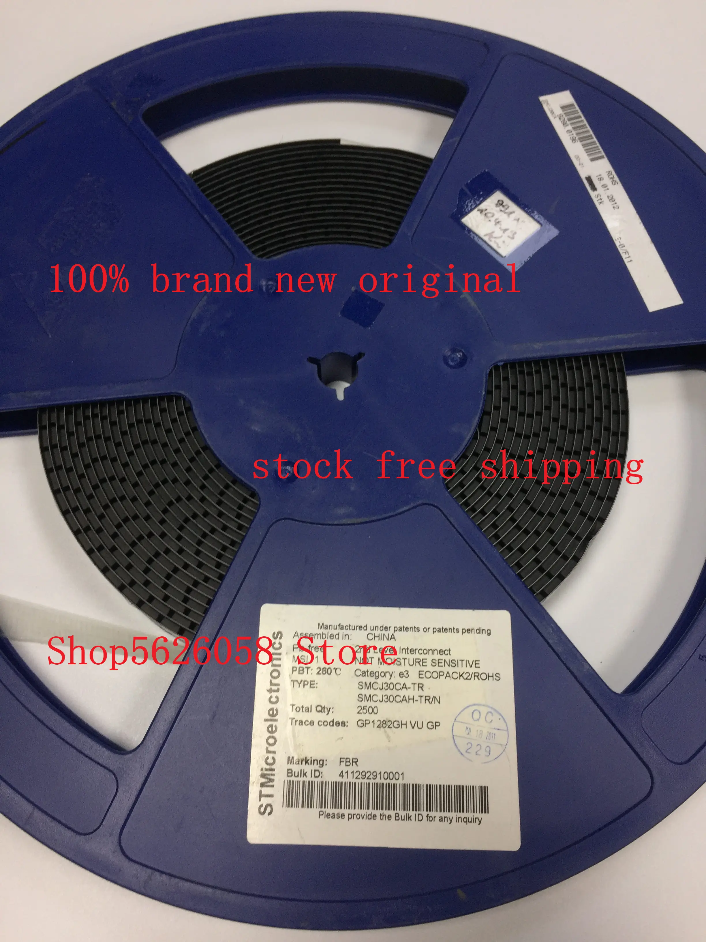 

SMCJ30CA-TR DO214 100% new original 100PCS/LOT STOCK