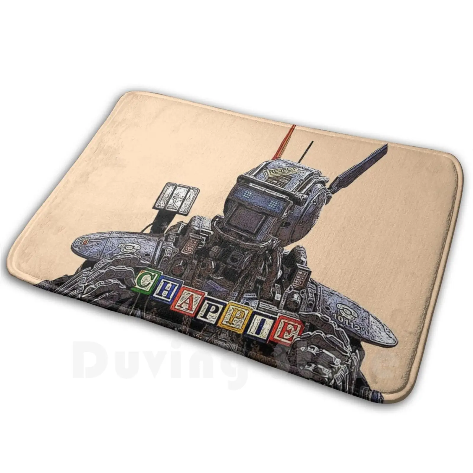 Chappie Mat Rug Carpet Anti-Slip Floor Mats Bedroom Chappie Movie Robot Inspiration Cool Funny Droid