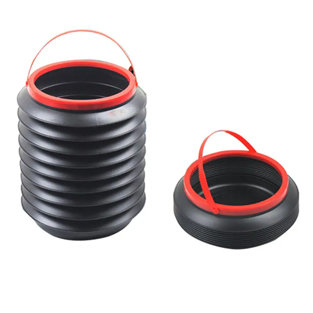 Foldable Retractable 4L Container Barrel Trash Bin Storage Bucket Can for Car