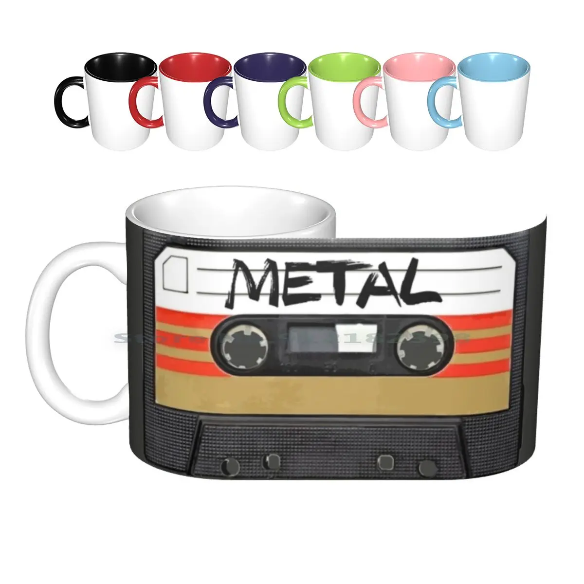 Heavy Metal Music Band Logo Ceramic Mugs Coffee Cups Milk Tea Mug Heavy Metal Music Hard And Roll Genre Dark Underground Emo