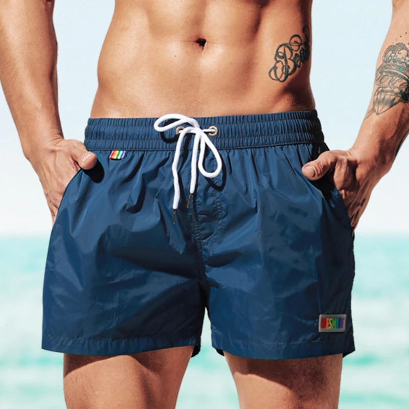 Desmiit Swimwear Men Swim Shorts Thin Quick Dry Mens Beach Board Shorts Surfing Bermdas Boardshorts Swimming Trunks Man Swimsuit