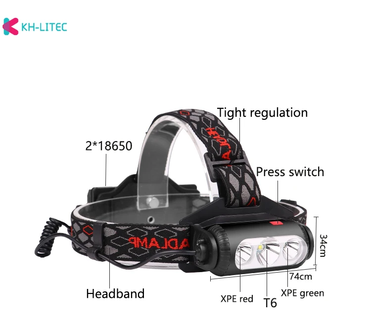 Powerful COB T6 LED Headlamp XPE Green Red Light Headlight 8- Mode USB Charger 18650 Head Torch Camping Hunting Frontal Lantern