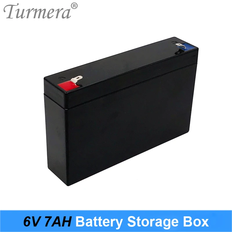 Turmera 6V 7AH Empty Battery Storage Box  for Lifepo4 Battery Use Children Electric Car or Motorcycle Electronic Emergency Light