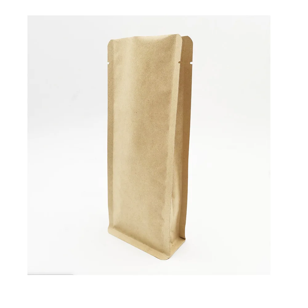 Store Supplies Brown Kraft Paper Packaging Bags Stand Up Bag Open Top Baked Food Coffee Teabag Storage Bags Buffet Package Bag