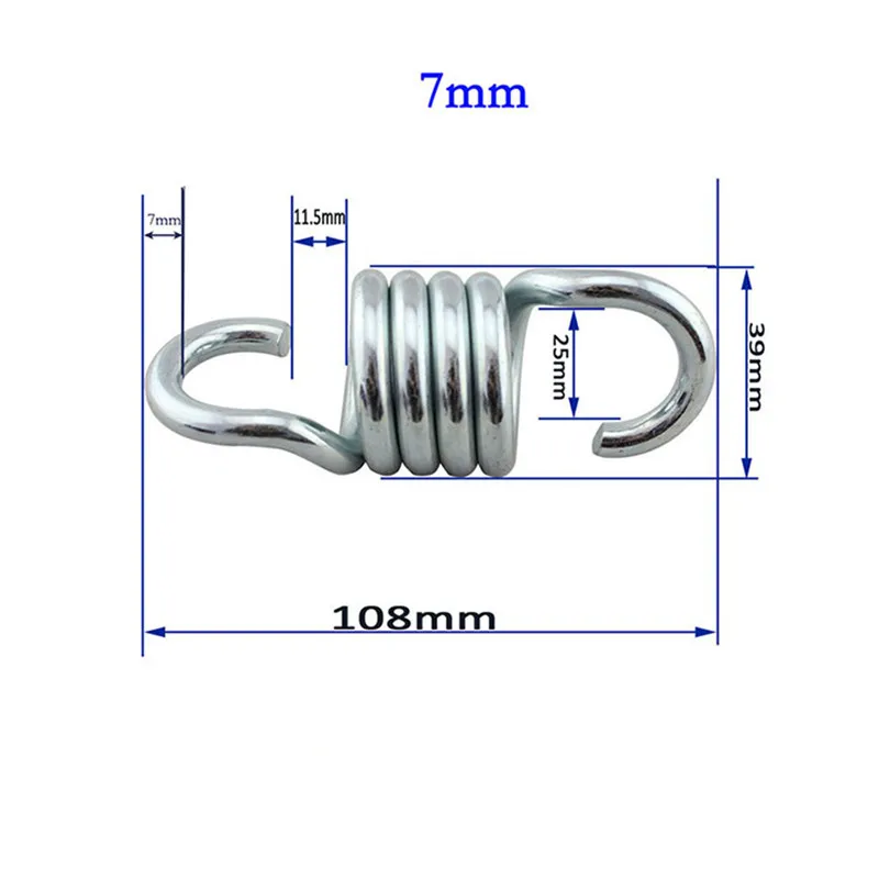 2Pcs 500KG Spring Weight Capacity Sturdy Steel Extension Spring for Hammock Swing Chair Spring for Garden Suspension Swing